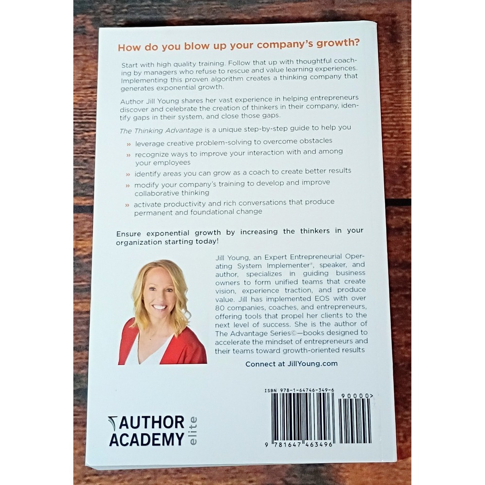 The Thinking Advantage Jill Young Softcover Business Leadership Team Management - Picture 5 of 9